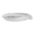 Dean Crouser Iris Flower Floral Watercolor Purple 5 x 5 Glossy Ceramic Stoneware Spoon Rest