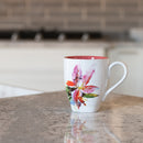 Dean Crouser Stargazer Lily Flower Watercolor Pink 16 ounce Glossy Ceramic Stoneware Mug
