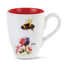 DEMDACO Dean Crouser Watercolor 16 ounce Glossy Stoneware Mug (Bumblebee Nature)