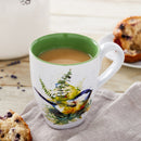 Dean Crouser Spring Chickadee Watercolor Green 16 ounce Glossy Ceramic Stoneware Mug