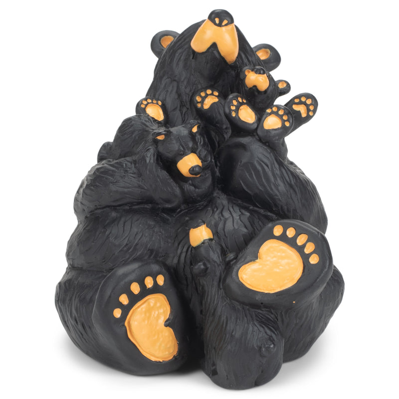 DEMDACO Home Again Black Bear 4 x 4 Hand-cast Resin Figurine Sculpture