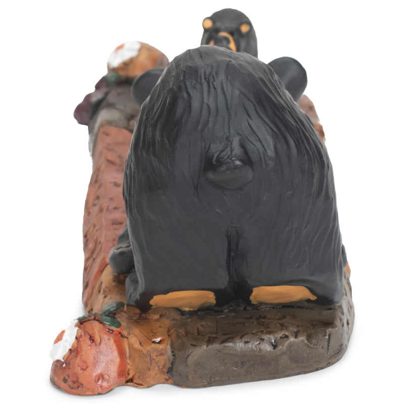 DEMDACO Little Bear Black Bear 2 x 6 Hand-cast Resin Figurine Sculpture