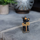 DEMDACO Dont Feed The Bears Mini Black Bear 3 x 2 Hand-cast Resin Figurine Sculpture