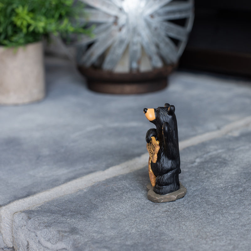 DEMDACO Dont Feed The Bears Mini Black Bear 3 x 2 Hand-cast Resin Figurine Sculpture