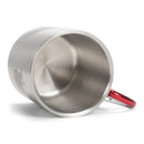 Campfire Memories Carabiner Silver Tone 10 Ounce Stainless Steel Metal Mug
