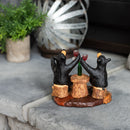 Uncorked Black Bear 5 x 6 Hand-cast Resin Figurine Sculpture