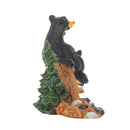 DEMDACO The Bridge Black Bear 4 x 11 Hand-cast Resin Figurine Sculpture