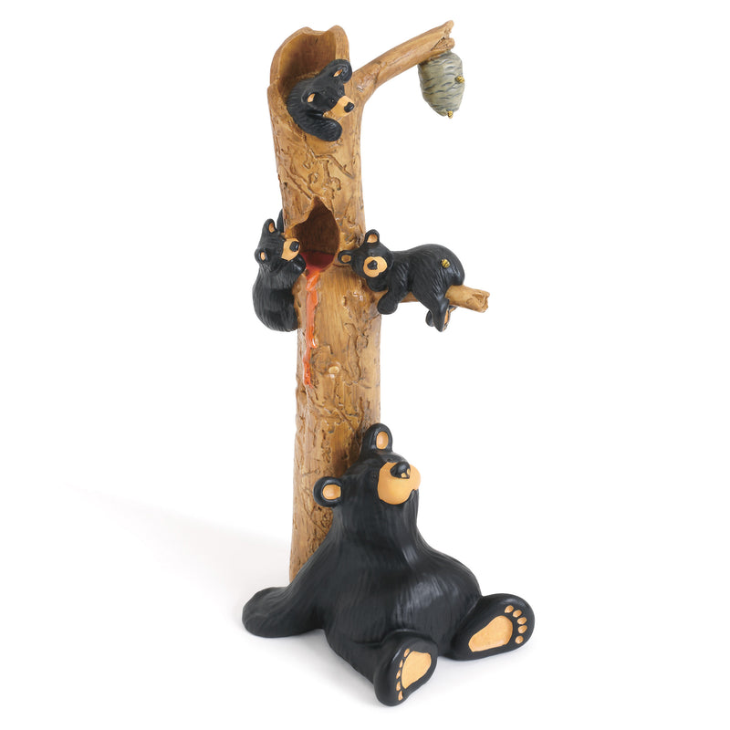 DEMDACO Honey Tree Black Bear 9 x 3 Hand-cast Resin Figurine Sculpture
