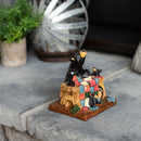 DEMDACO Quilting with Cubs Midnight Black 5 x 4 Resin Stone Collectible Figurine
