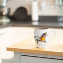 Dean Crouser Running Horse Watercolor Brown 16 Ounce Glossy Stoneware Mug With Handle