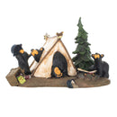 DEMDACO Camp Runamuck Bear Black Bear 5 x 7.5 Hand-cast Resin Figurine Sculpture