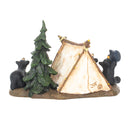 DEMDACO Camp Runamuck Bear Black Bear 5 x 7.5 Hand-cast Resin Figurine Sculpture