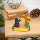 DEMDACO Pray Black Bear 5 x 5.5 Hand-cast Resin Figurine Sculpture