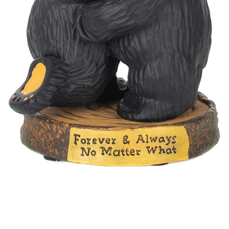 DEMDACO Big Sky BearFoots Forever and Always Wedding Anniversary Black Bear Couple Figurine