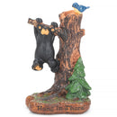 DEMDACO Hang in There Mini Black Bear 4.5 x 3 Hand-cast Resin Figurine Sculpture