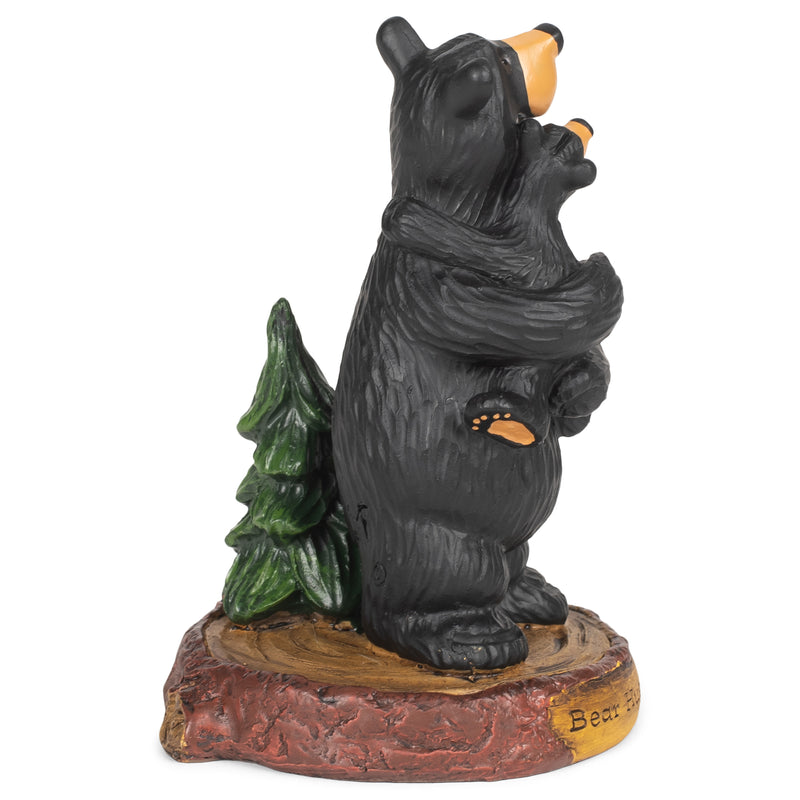 DEMDACO Bear Hugs Black Bear 5 x 3.5 Hand-cast Resin Figurine Sculpture