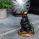 DEMDACO Bear Hugs Black Bear 5 x 3.5 Hand-cast Resin Figurine Sculpture