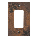 Pinecone Rustic Hand-Cast Single Paddle Rocker Switch Plate Cover