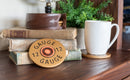 Demdaco Shotgun Shell Big Shot Bronze Tone 5 x 5 Resin Stone Coasters Set of 4