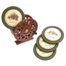 DEMDACO Carvers Fly Reel Coaster Set