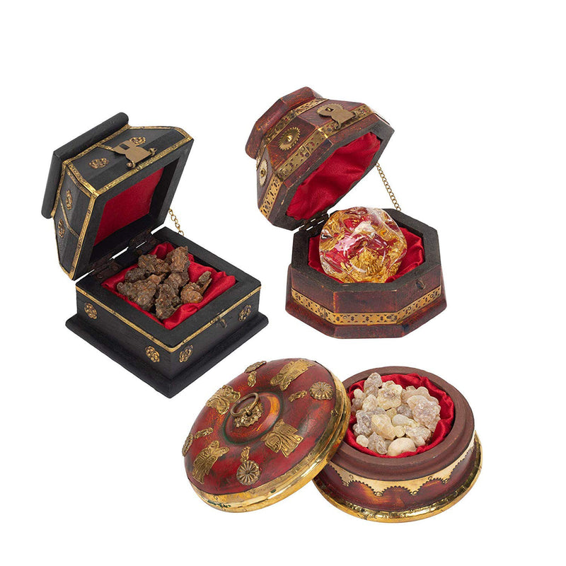 Three Kings Gifts The Original Gifts of Christmas Set of 3 Deluxe Box Gold Frankincense & Myrrh