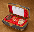 Real Gold Frankincense & Myrrh Regal Christmas Music Box - Plays Joy to the World and We Three Kings