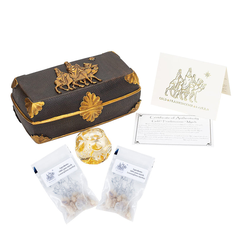 The Original Gifts Of Christmas Gold Frankincense and Myrrh Box Holiday  Gift Set