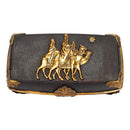 Real Gold Frankincense & Myrrh Regal Christmas Music Box - Plays Joy to the World and We Three Kings