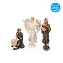 Shepherds, Sheep and Angel 14 inch Christmas Nativity Set