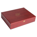 Set of 13 Christmas Nativity Ornaments in Cherry Wood Collectible Satin Lined Box