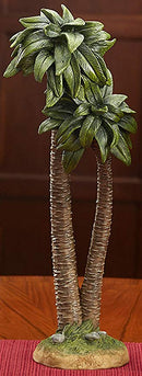 THREE KINGS GIFTS THE ORIGINAL GIFTS OF CHRISTMAS Realistic Palm Tree Resin Stone Table Top Nativity Figurine - 14 inch Scale