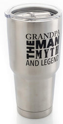 Grandpa, The Man The Myth The Legend 30 Oz Stainless Steel Travel Mug with Lid