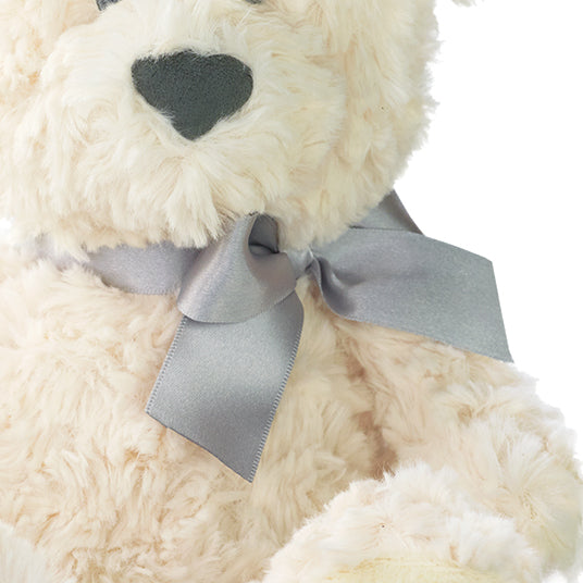 Nat and Jules The Lords Prayer Bear With Ribbon, Cross Childrens Plush Stuffed Animal