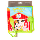 DEMDACO Happy Barnyard Friends Corn Rustic Red Childrens Musical Soft Book Toy