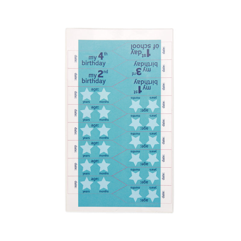Whale on Ocean Blue Childrens Canvas Growth Chart with Stickers