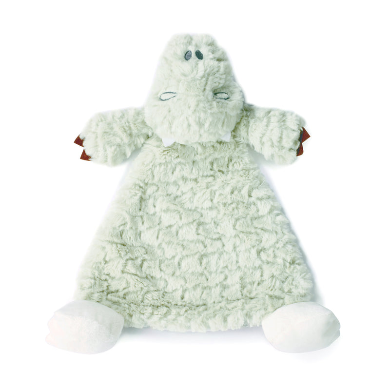 DEMDACO Arnie Alligator Mint Green Childrens Plush Rattle Blankie