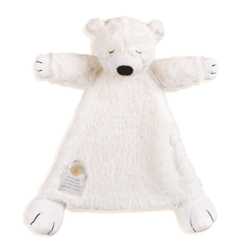 Nat and Jules On The Night You Were Born Polar Bear Bright White Childrens Plush Stuffed Animal Toy Blanket