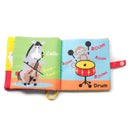 DEMDACO Playing Animal Friends Music Note Primary Hues Childrens Musical Soft Book Toy