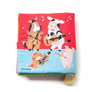 DEMDACO Playing Animal Friends Music Note Primary Hues Childrens Musical Soft Book Toy