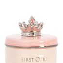 DEMDACO First Tooth and Curl Pink Ceramic Stoneware Childrens Stackable Keepsake Box