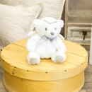 DEMDACO Angel Bear With Silver Crown Soft White Childrens Plush Stuffed Animal