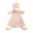 DEMDACO Wendy Unicorn Rose Pink Childrens Plush Rattle Blankie