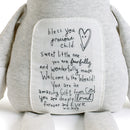 DEMDACO Bless You Precious Child Poetic Threads Bear Childrens Plush Stuffed Animal Toy