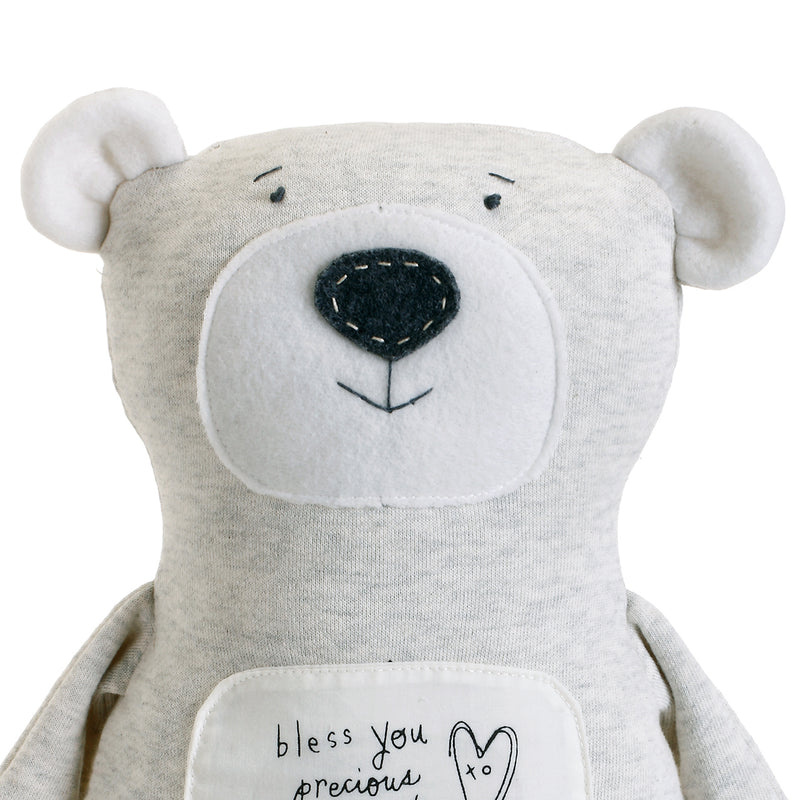DEMDACO Bless You Precious Child Poetic Threads Bear Childrens Plush Stuffed Animal Toy
