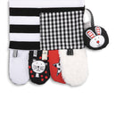 DEMDACO Mommy & Me Fabric Activity Scarf (Black and White Stripes)