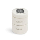 Gift from Above Medallion Tooth Curl Cream 3 x 3 Stoneware Baby Keepsake Box