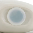 DEMDACO Love You to The Moon Glossy White 6 x 6 Ceramic Stoneware Childrens Toy Coin Piggy Bank