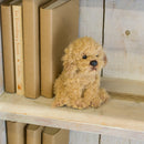 DEMDACO Labradoodle 5.5 Inch Childrens Plush Beanbag Stuffed Animal Toy, Light Brown