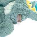 DEMDACO Drake Mellow Fellows Dinosaur Turquoise Childrens Plush Stuffed Animal Toy