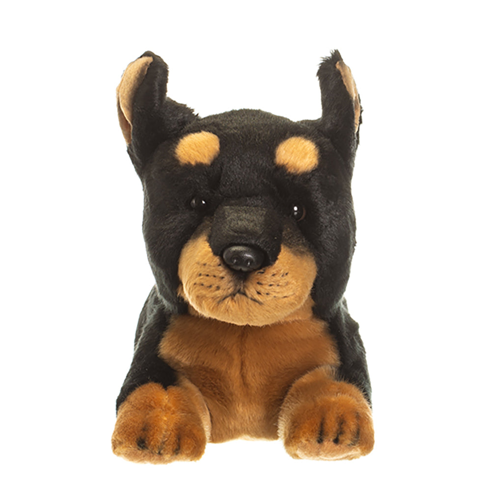Doberman Pinscher Dog 9 Inch Stuffed Animal Plush Toys Toddler Doll Kids  Gifts